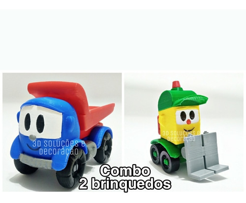 Combo Leo O Caminhao E Lifty - 2 Brinquedos Impressao 3d